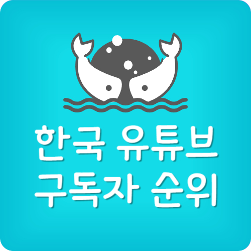 한국 유튜브 구독자 순위 