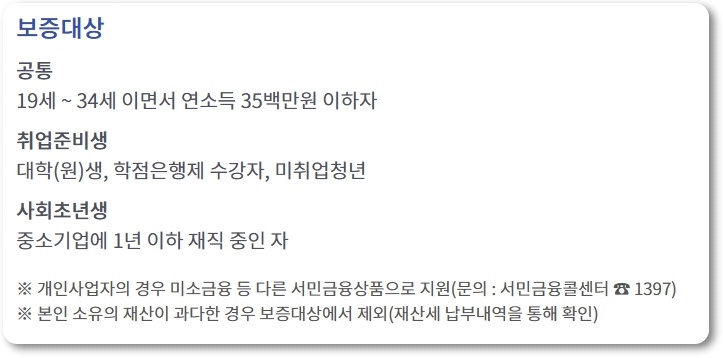 정부지원 저금리 대출