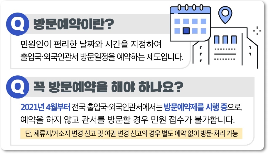 외국인등록증 발급 예약