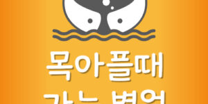 목아픔 내과 이비인후과 목아플때 병원 어디로 가야 하나요?